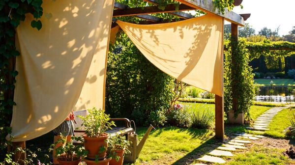 5 maneras de usar tela para sombra en tu jardín ideal